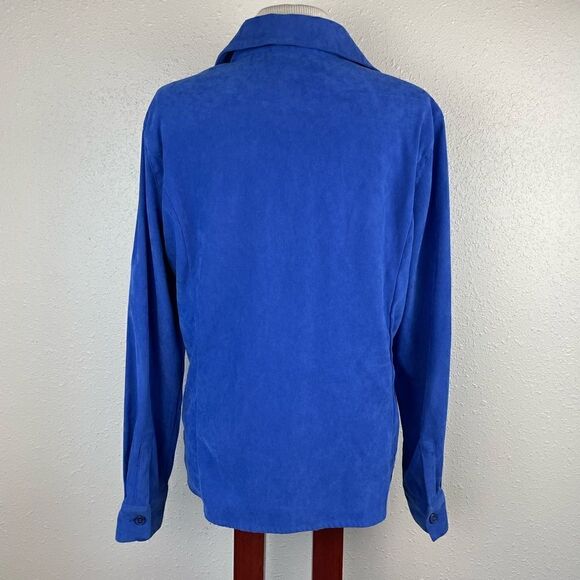 Harve Benard Blue Button Down Shirt Size L EUC - Picture 5 of 6